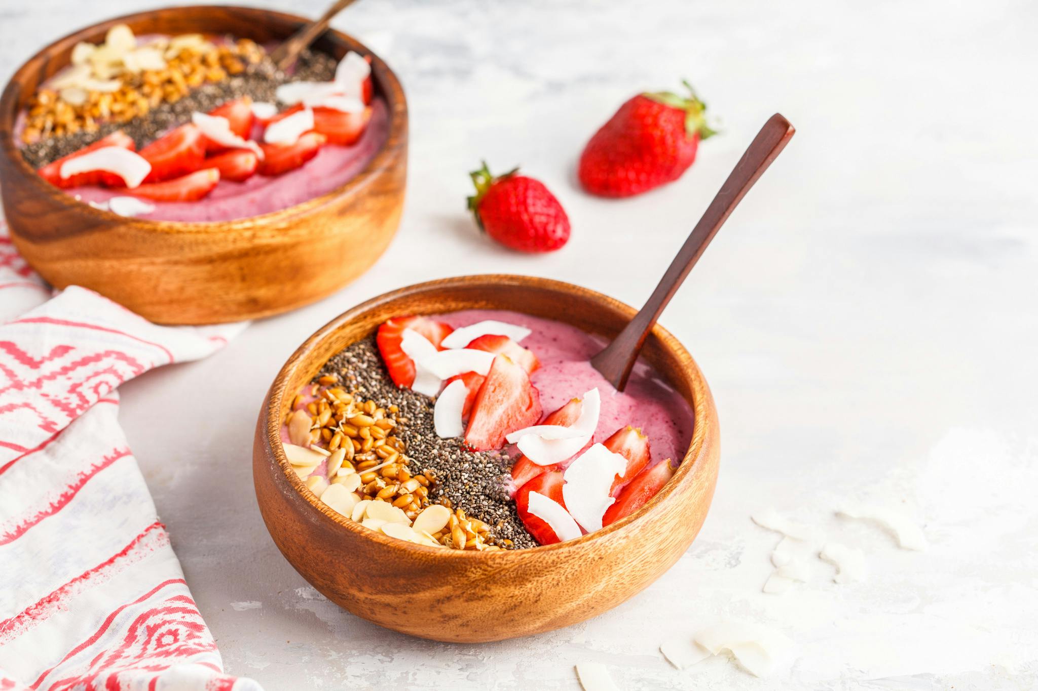Bol de smoothie aux baies